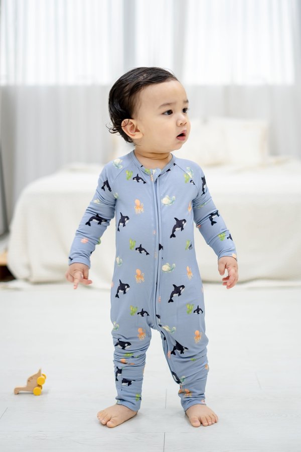 Sweet Dreams Bamboo Zipper Sleepsuit Bundle (6M-18M)