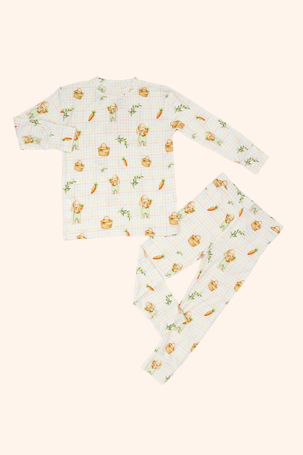 Cottage Bunnies Bamboo Long Sleeve 2 Pc Set +