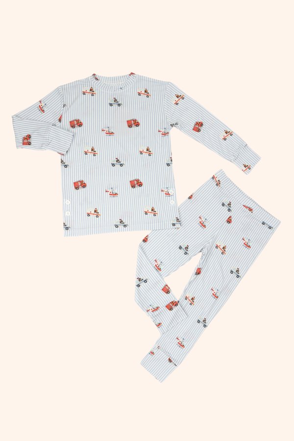 Super Rescue Team Bamboo Long Sleeve 2 Pc Set +