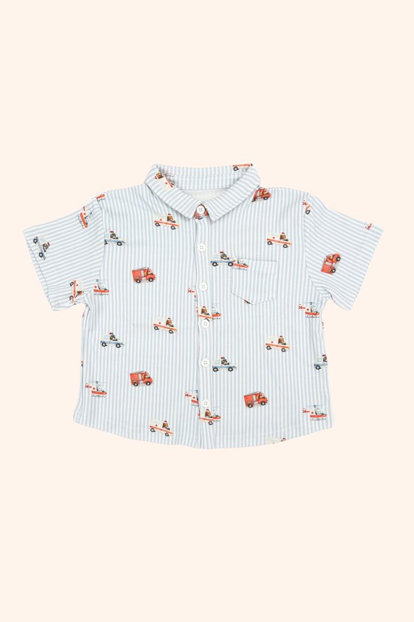 Super Rescue Team Classic Collar Boy Shirt