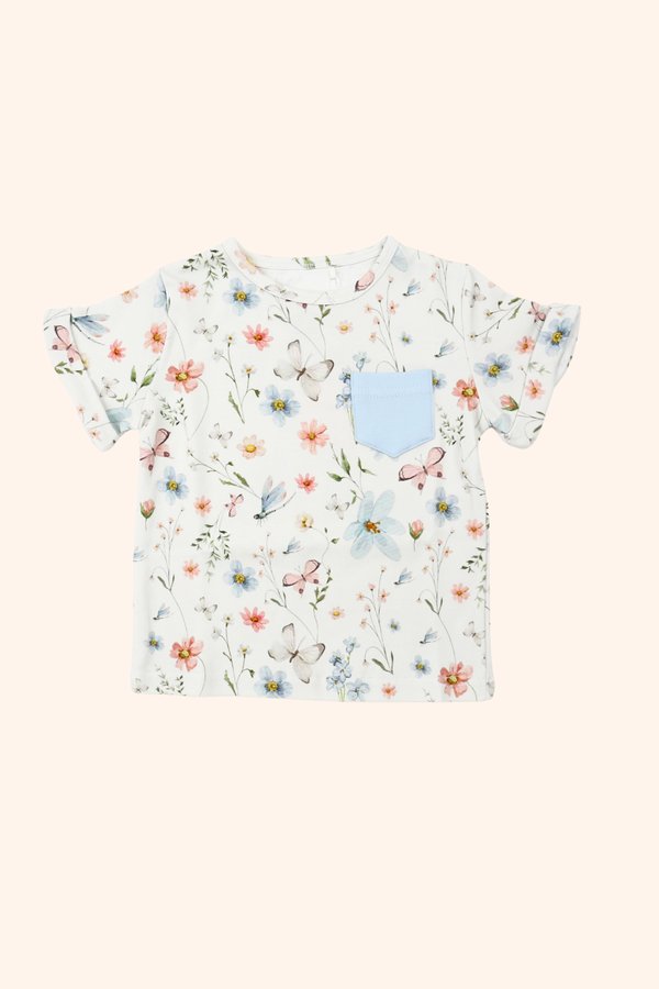 Blush Of Spring Unisex Cotton Pocket Tee