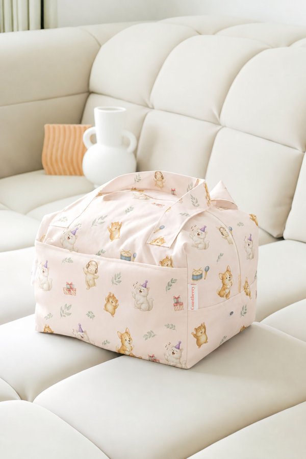 Waterproof Multi-Functional (Travel / Gym / Diaper) Bag in Pets Karaoke Dance Party