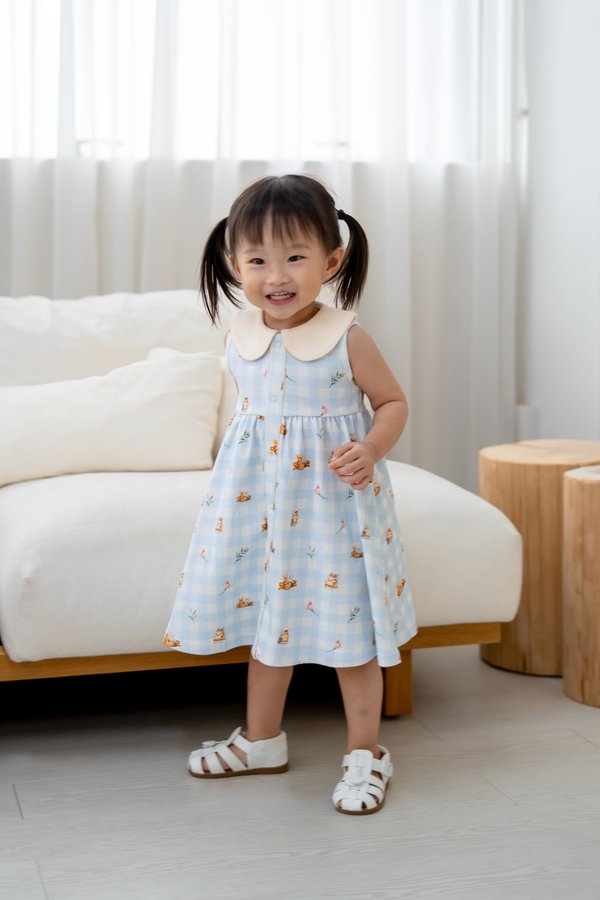 Pets On Vacation Peter Pan Collar Dress