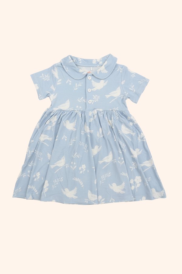 Whimsical Blooms Peter Pan Collar Bamboo Dress