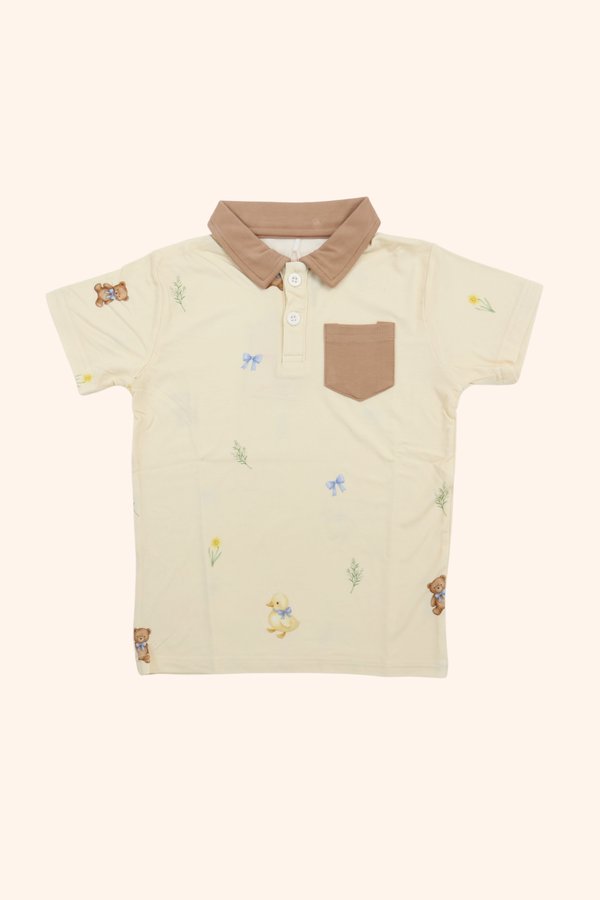 Ducky & Bear Bamboo Polo Tee