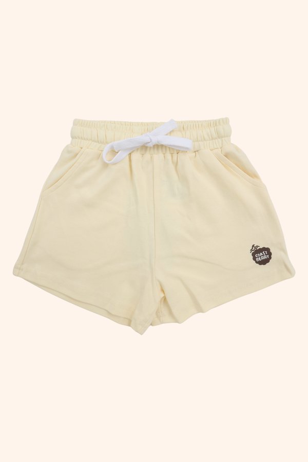 [Kids] Classic Drawstring Jersey Shorts in Cream