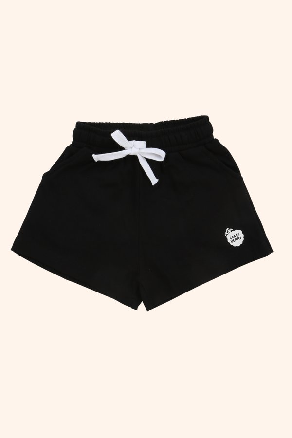 [Kids] Classic Drawstring Jersey Shorts in Black