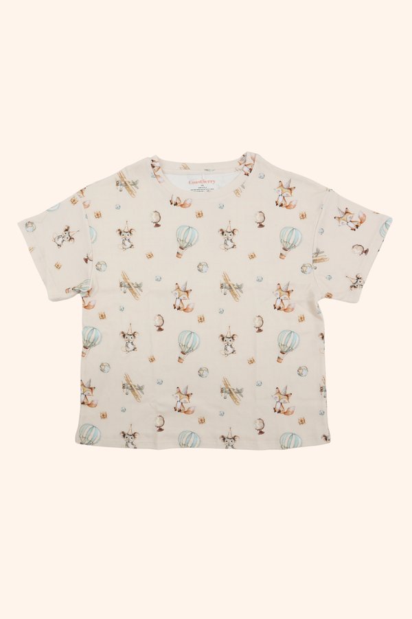 [Adult] Vintage Party Travels Relaxed Boxy Tee
