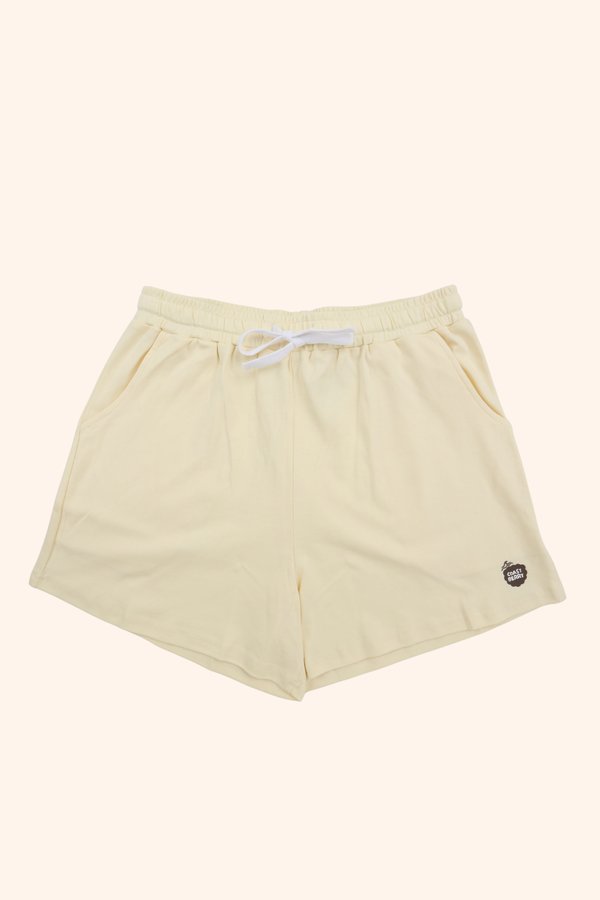 [Adult] Classic Drawstring Jersey Shorts in Cream