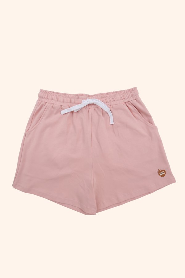 [Adult] Classic Drawstring Jersey Shorts in Pink