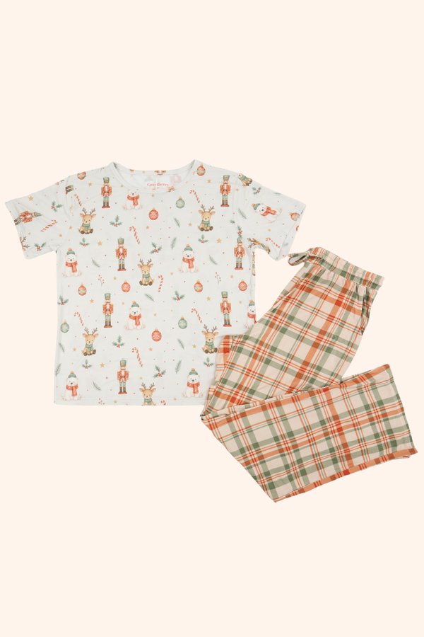 [ADULT] Nutcracker & Arctic Friends Bamboo Tee & Long Pants Pyjamas Set