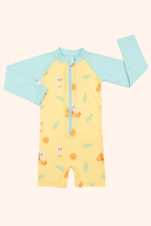Zesty Duckies UPF50+ Long Sleeve Swimsuit V2
