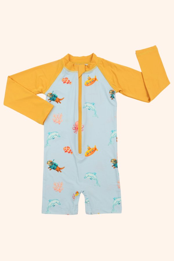 Ocean Daydreams UPF50+ Long Sleeve Swimsuit V2