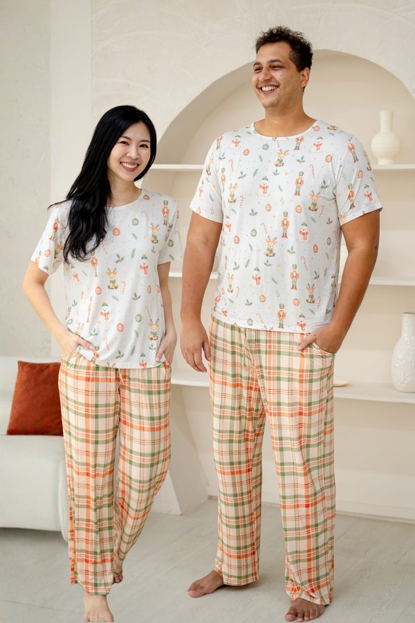 [ADULT] Nutcracker & Arctic Friends Bamboo Tee & Long Pants Pyjamas Set