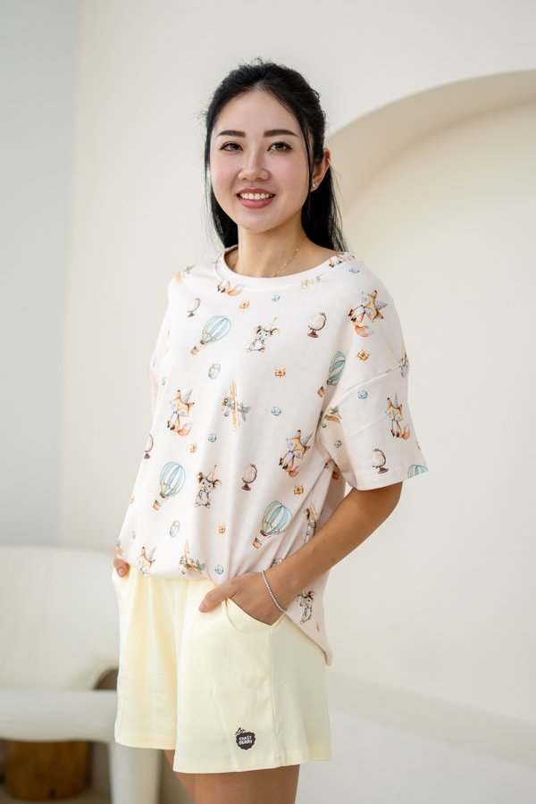 [Adult] Vintage Party Travels Relaxed Boxy Tee