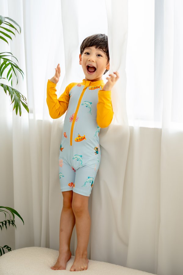 Ocean Daydreams UPF50+ Long Sleeve Swimsuit V2