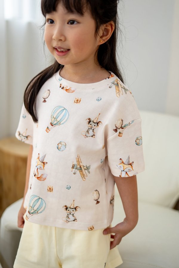 [Kids] Vintage Party Travels Boxy Tee