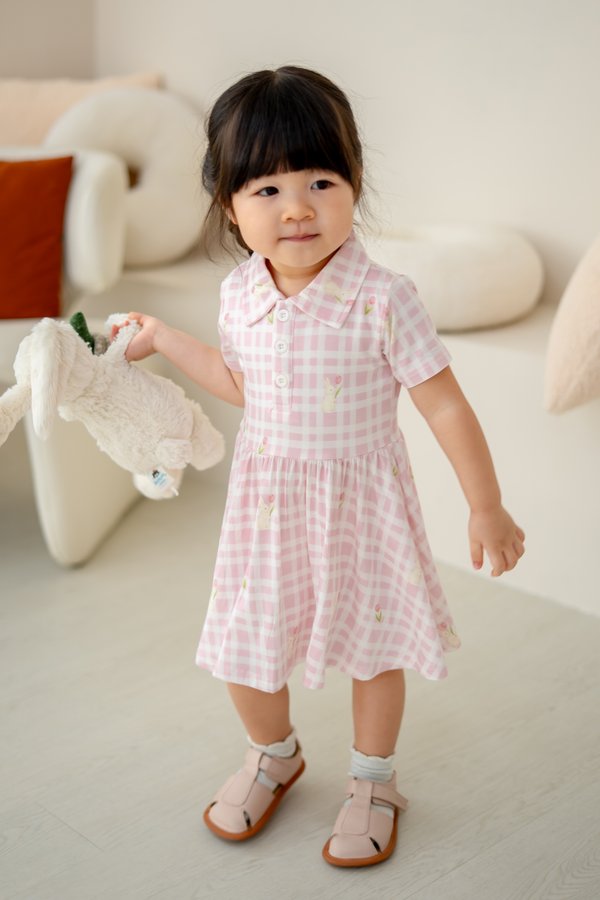 Bunny's Tulip Garden Bamboo Polo Dress